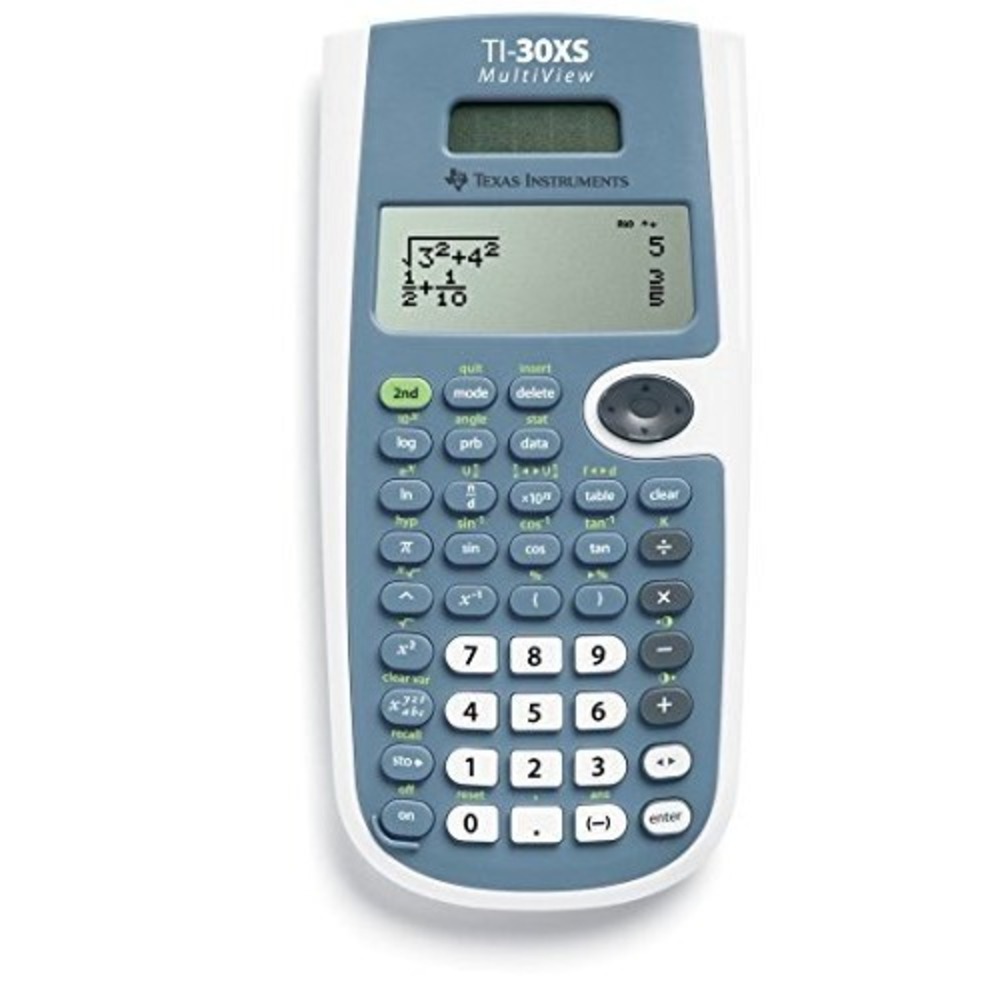 Texas Instruments TI-30XS MultiView Scientific Calculator Blue White School Tech